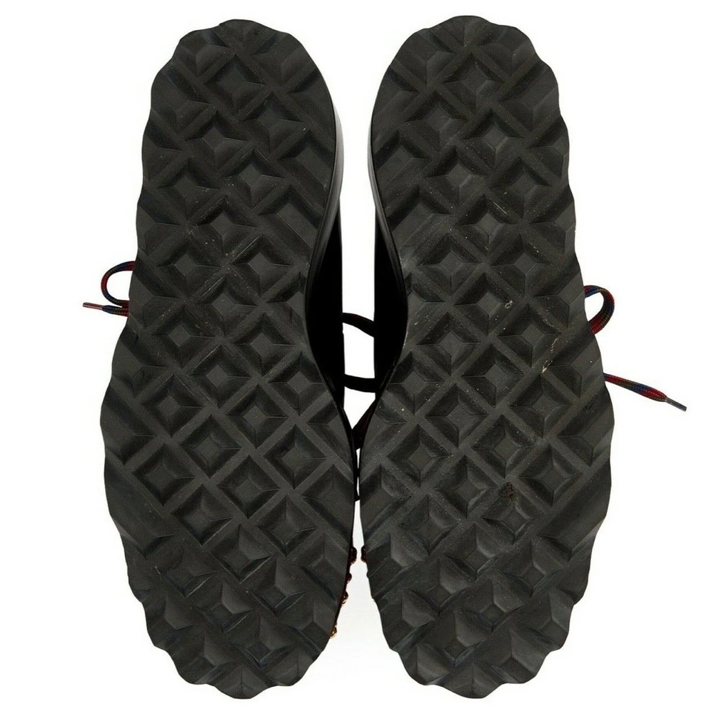 Prada Black Platform Lace-Up Women’s Shoe with Gold Toe Accent - Picture 3 of 3
